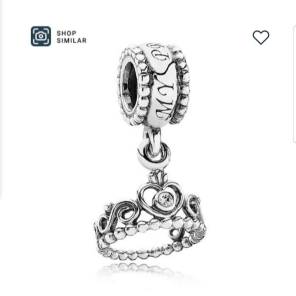 Pandora My Princess Tiara Charm Sterling Si
